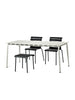 Aligned Dining Table L White