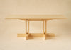 001 Dining table by Vaarnii in Finland. Side view shows the whole table.