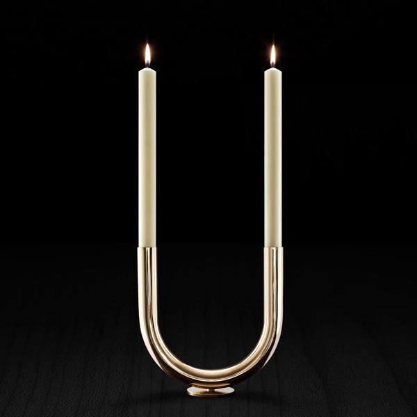 U Candleholder / Brass