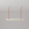 Tube and rectangle Pendant Light
