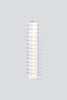 Modern pendant light with cylindrical design on a gray background