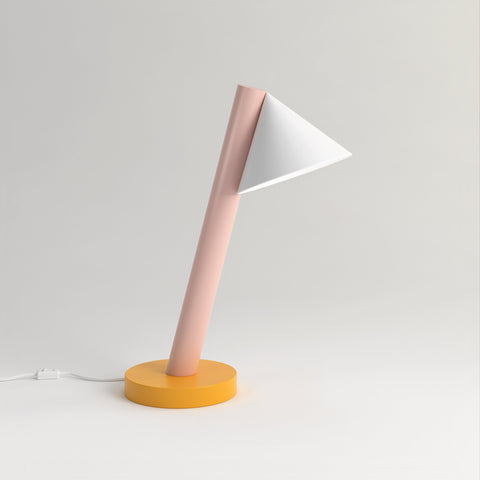 Tube w globes and cones desk light / cone