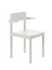 Cut out product. White dining chair on a white background.