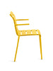 Aligned Chair armrests yellow