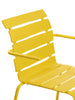 Aligned Chair armrests yellow