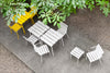 Aligned Dining Table S White