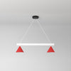 Tubes w globes and cones pendant / cones