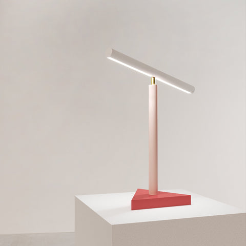 Tube with triangle desk light