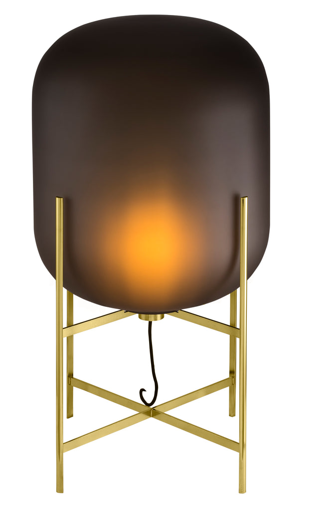 Oda Medium / Smoky grey acetato - Brass