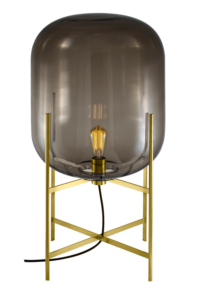 Oda Medium / Smoky grey - Brass