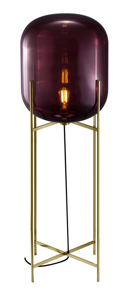 Oda Big / Aubergine - Brass