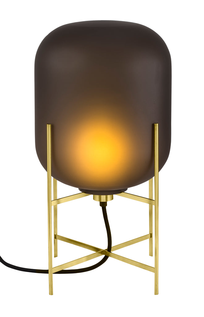 Oda Small / Smoky grey acetate - Brass