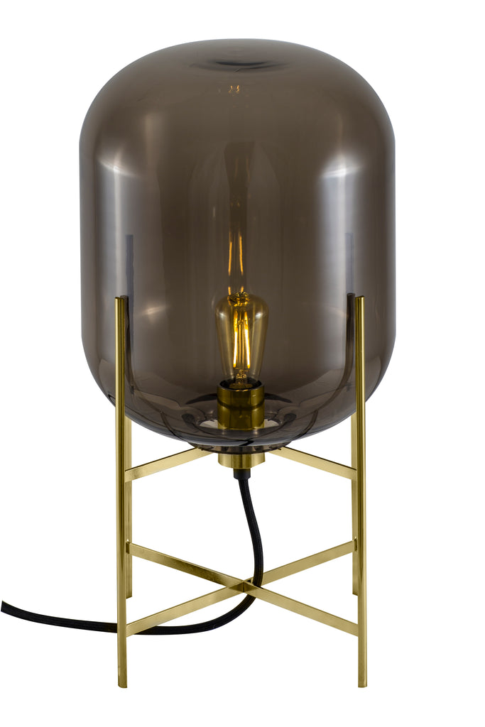 Oda Small / Smoky grey - Brass