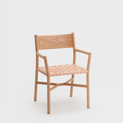 Ariake Arm Chair / Oak - Leather Strap