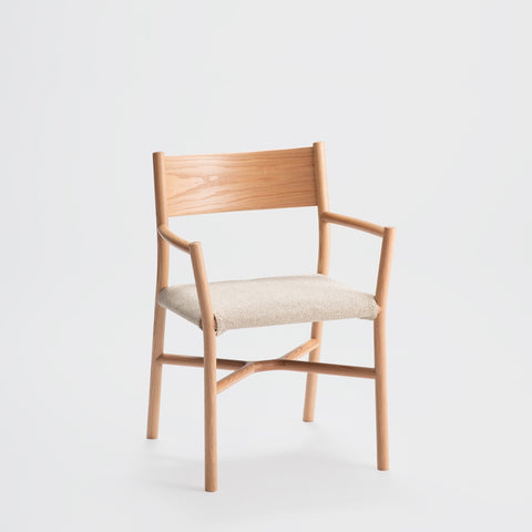 Ariake Arm Chair / Oak - Fabric Cushion