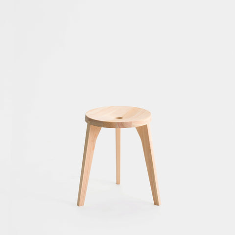 Dovetail Stool 3 Legs / Hinoki