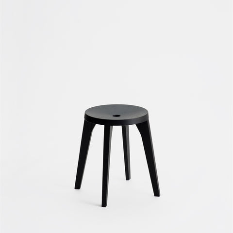 Dovetail Stool 4 Legs / Sumi Ash