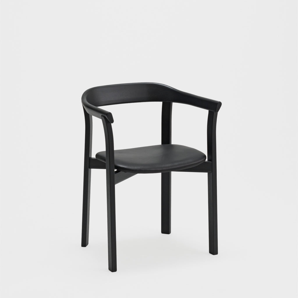 Holm Chair / Sumi Oak - Leather Cushion