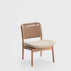 Saga Low Chair / Oak - Paper Cord - Fabric Seat