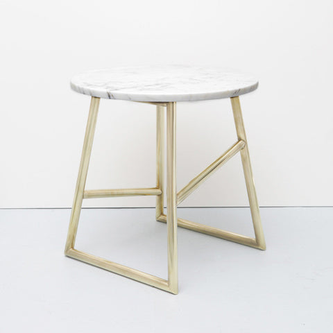 Algedi borð / Messing / Marmari
