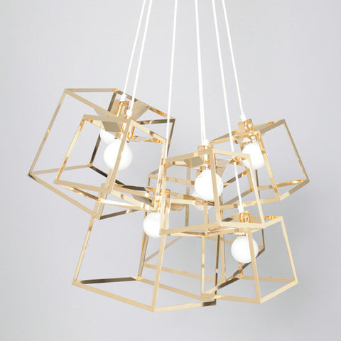 7 Piece Frame Cluster / Brass