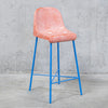 The Fan Stool / Pink Blue