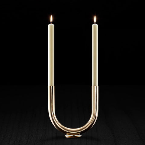 U Candleholder / Brass